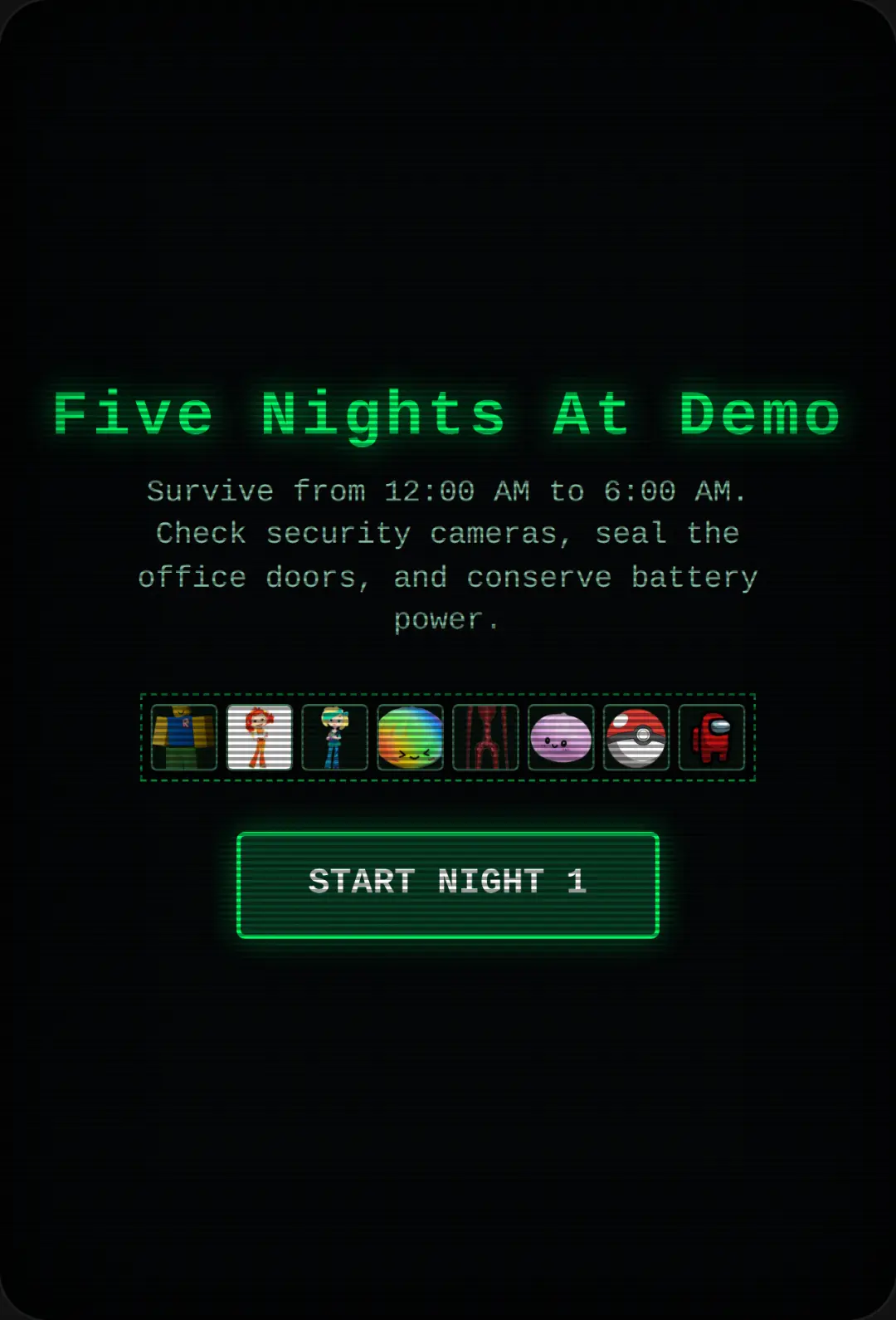 Five Nights At Demo cover