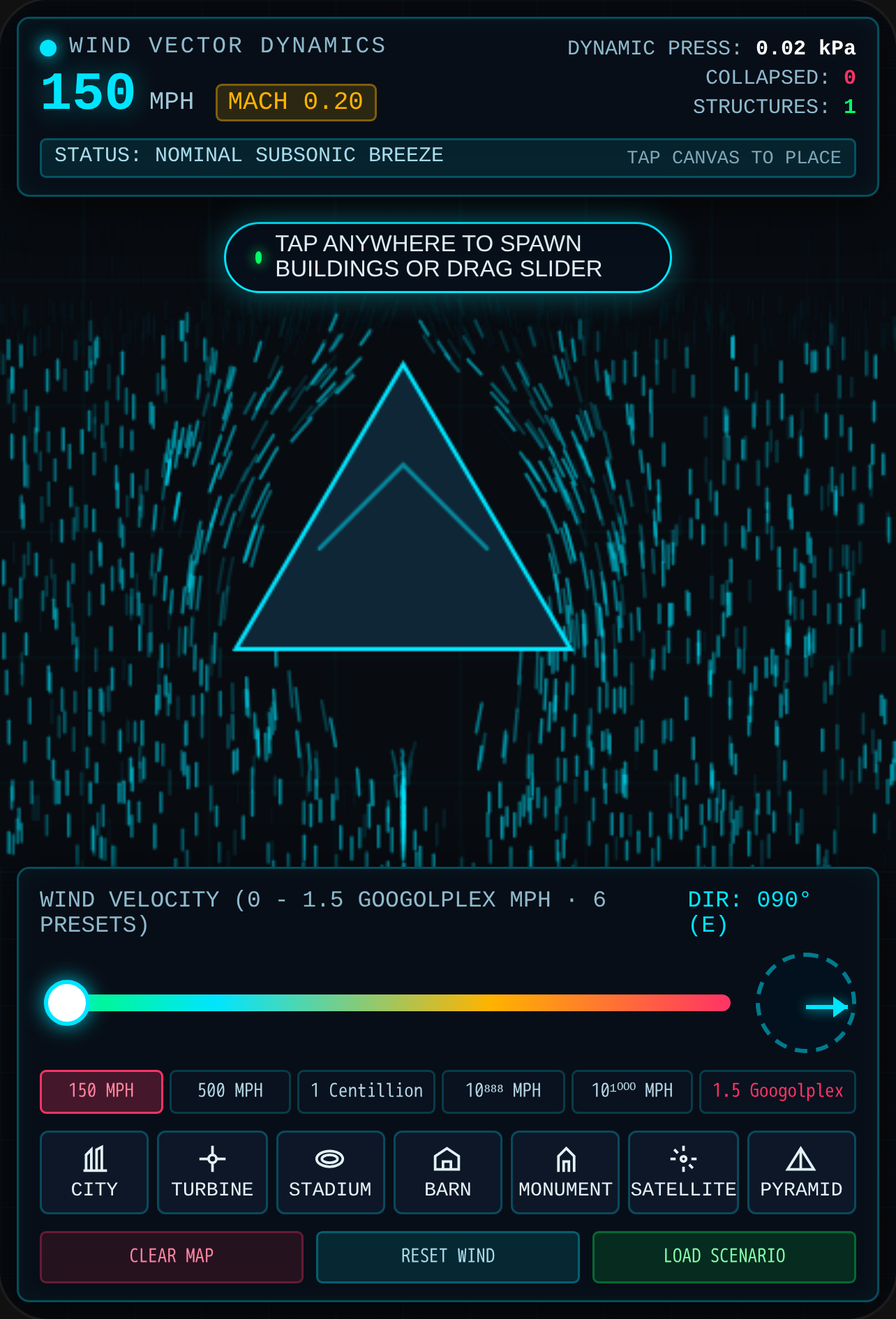 1.5 Googolplex MPH WIND MAP · Extreme Flow Telemetry tune settings not available cover