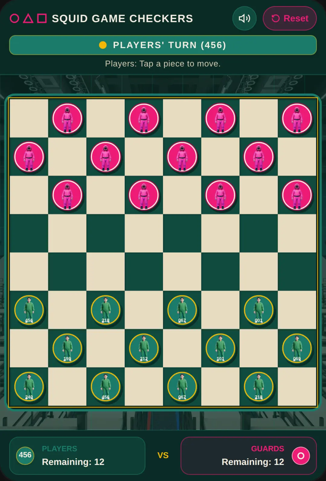 Squid Game Checkers cover