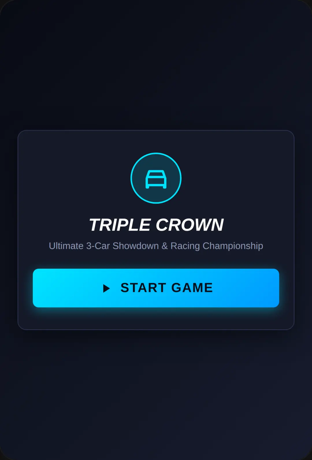 Triple Crown: 3-Car Showdown cover