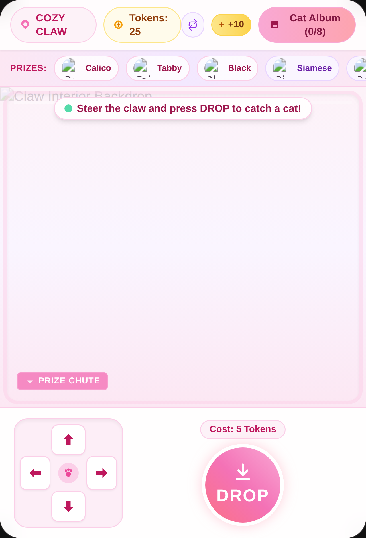 Cozy Cat Claw Machine cover