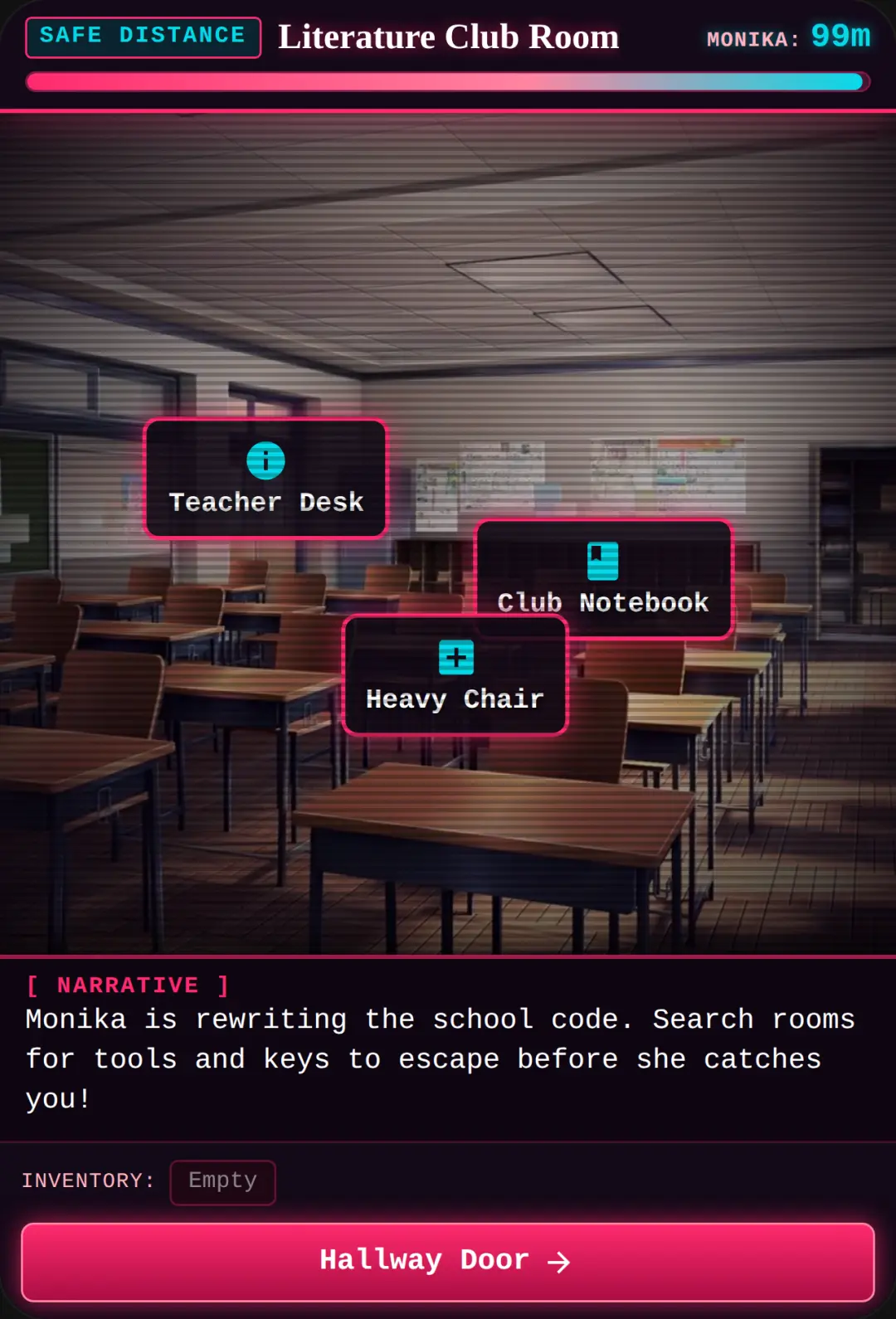 DDLC ESCAPE: Run From Monika cover
