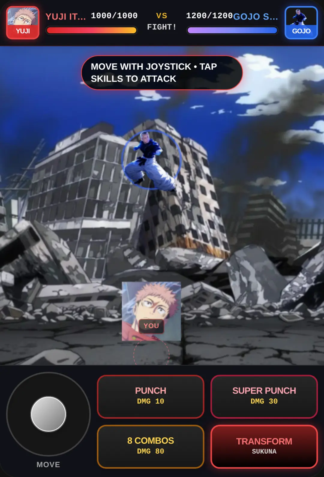 Jujutsu Arena: Yuji vs Gojo cover