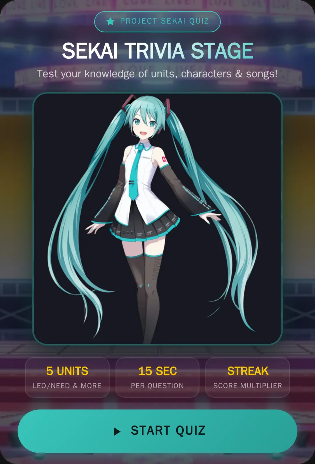 Sekai Trivia Stage cover
