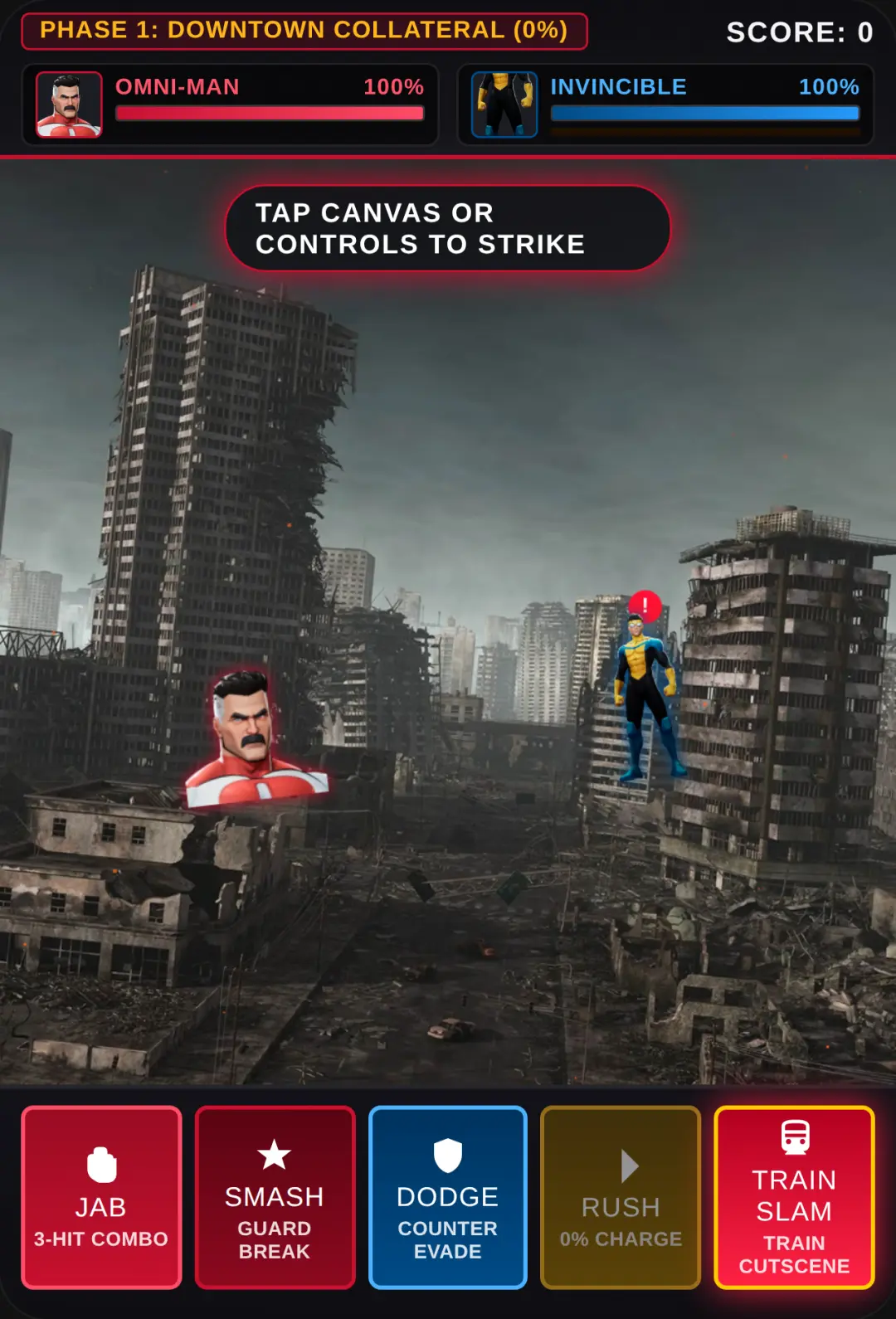 Omni-Man vs Invincible: City Fall cover