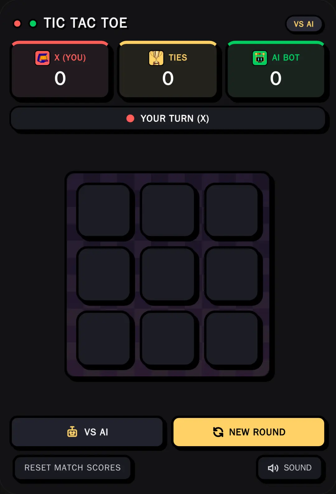Tic Tac Toe - Neobrutalist Pop cover