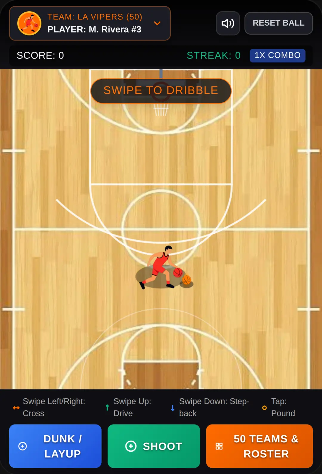 Hardwood Dribble Pro - 50 Teams cover