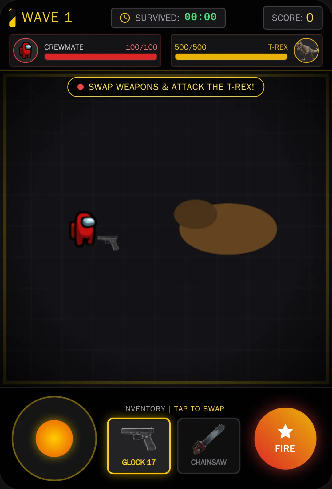Crewmate vs T-Rex: Survival Arena cover