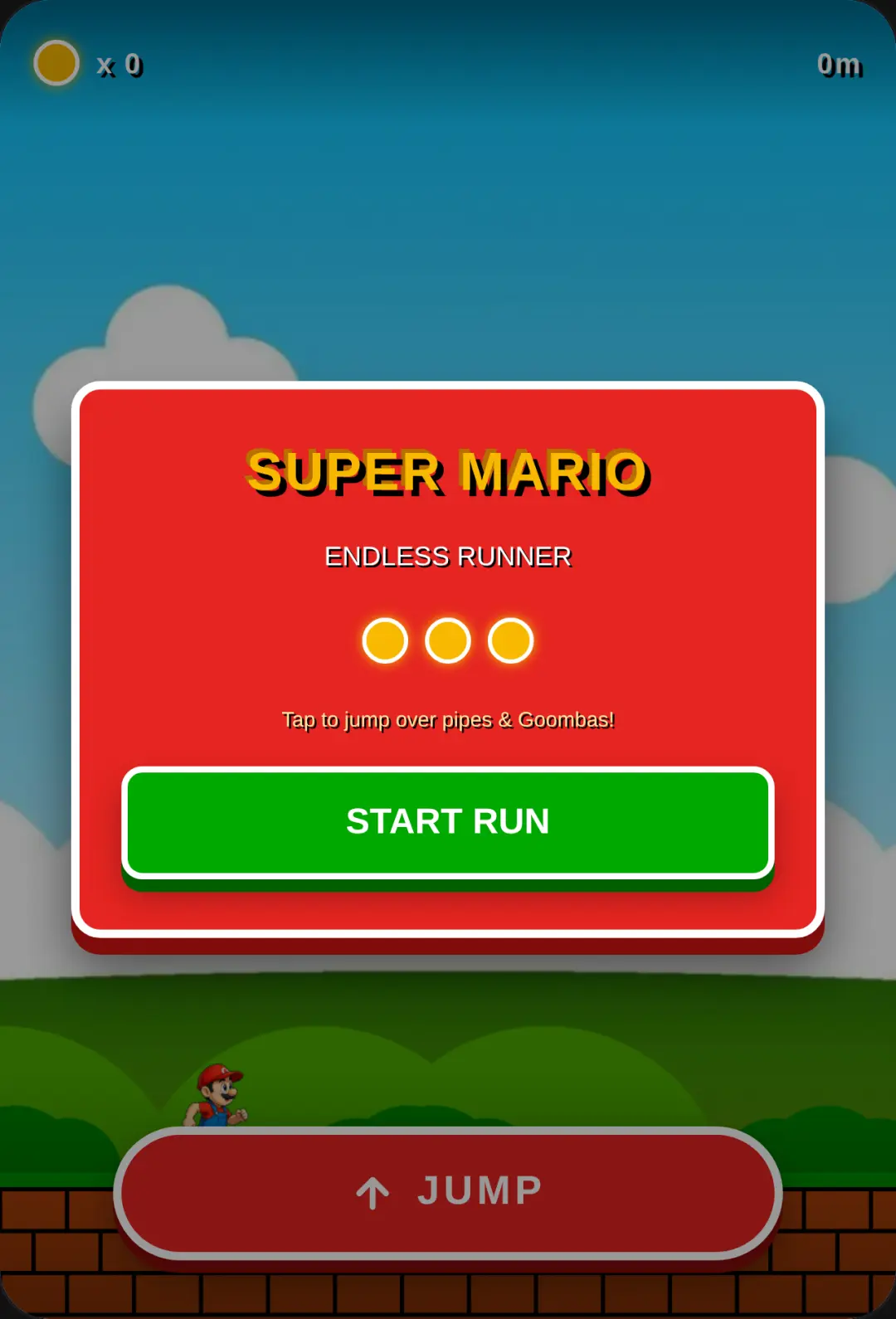 Super Mario Endless Runner cover
