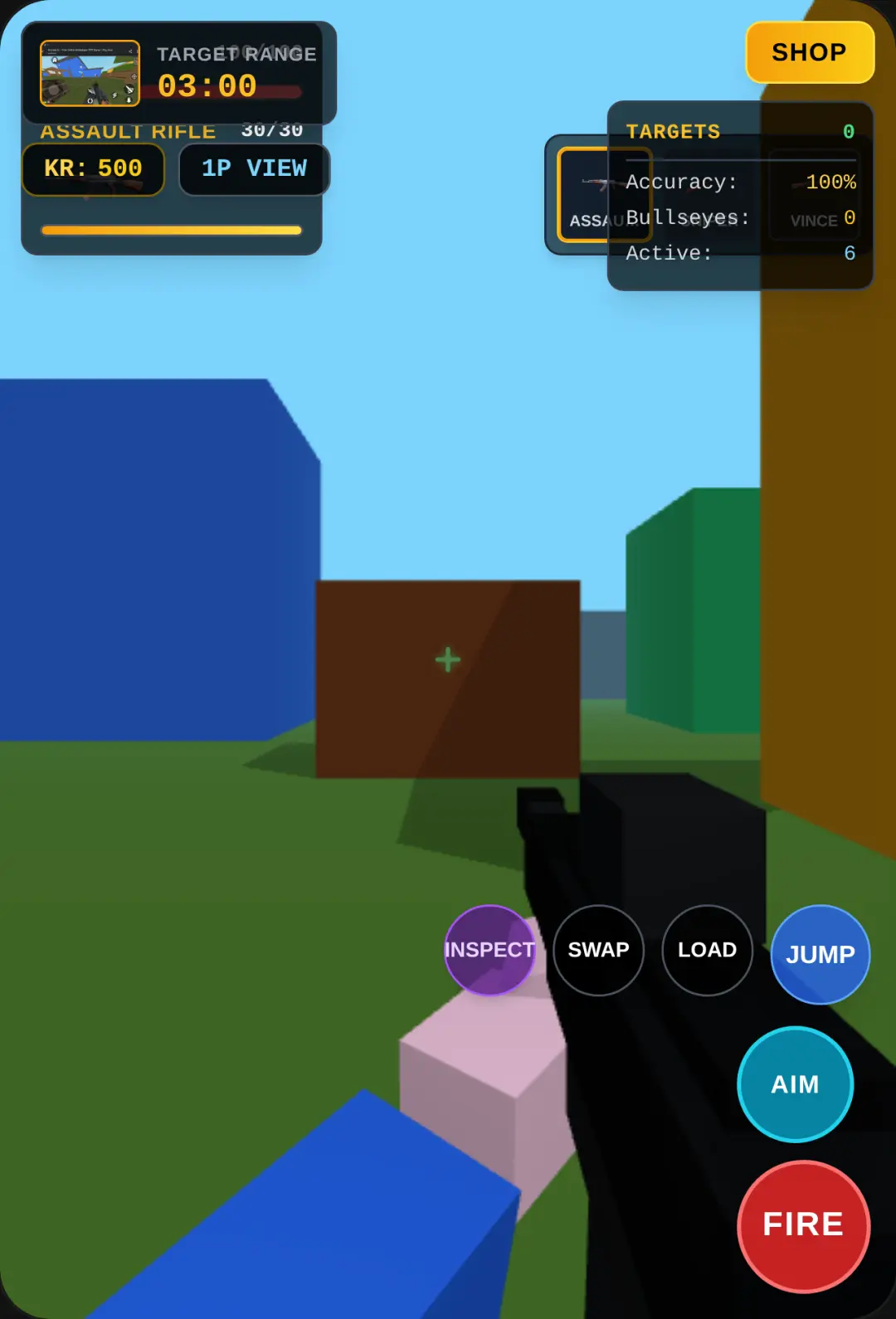 Krunker Blocky 3D Shooter - Target Practice & Armory cover