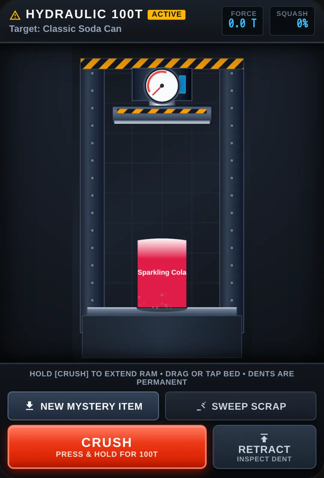 Hydraulic Press 100T — Crushing Simulator cover