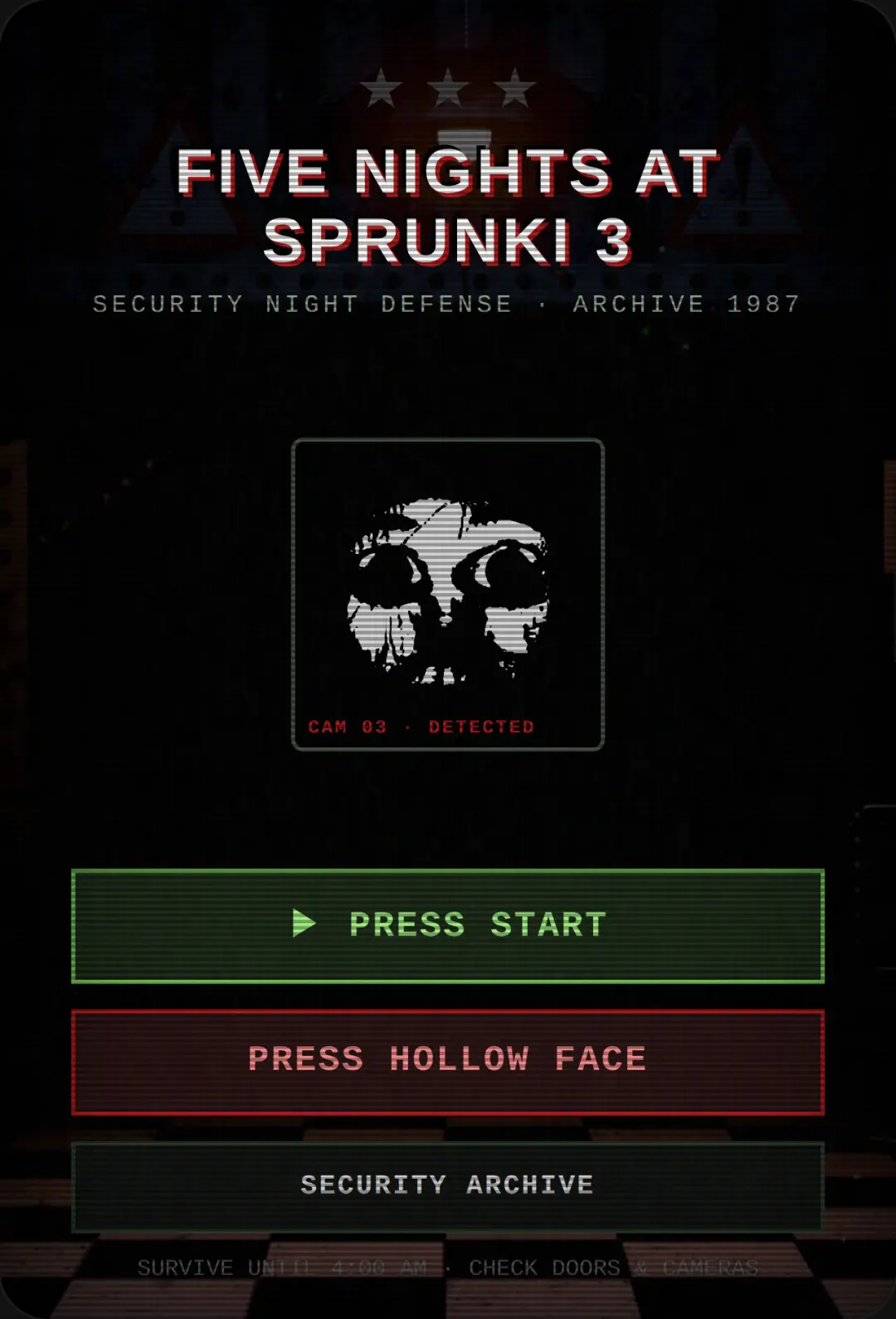 Five Nights at Sprunki 3 cover