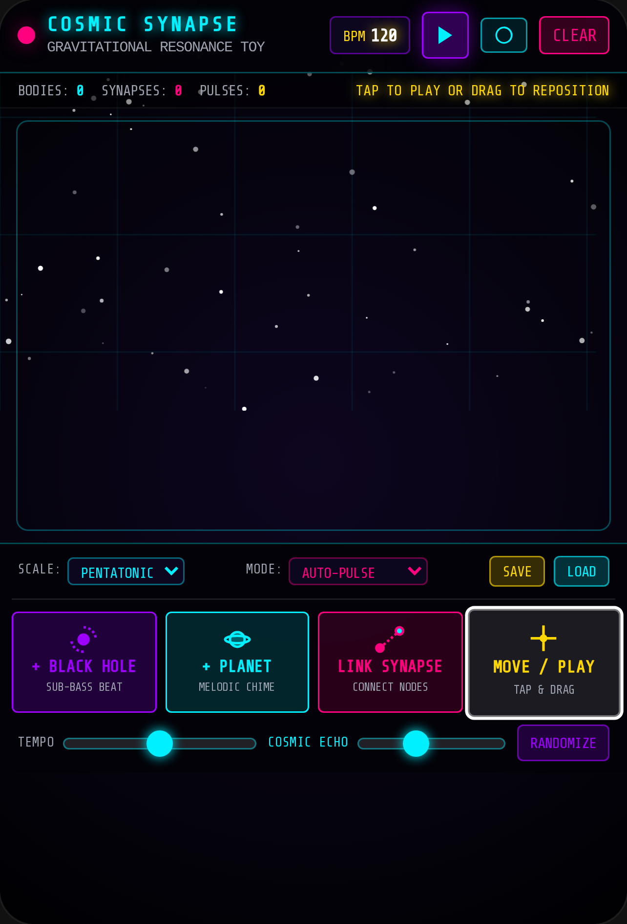 Cosmic Synapse - Black Hole Music Generator cover