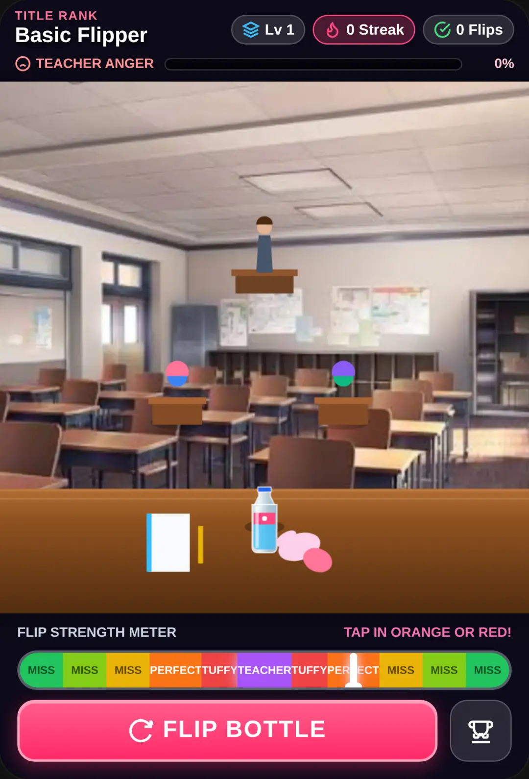 Flip the bottle or get kicked! cover