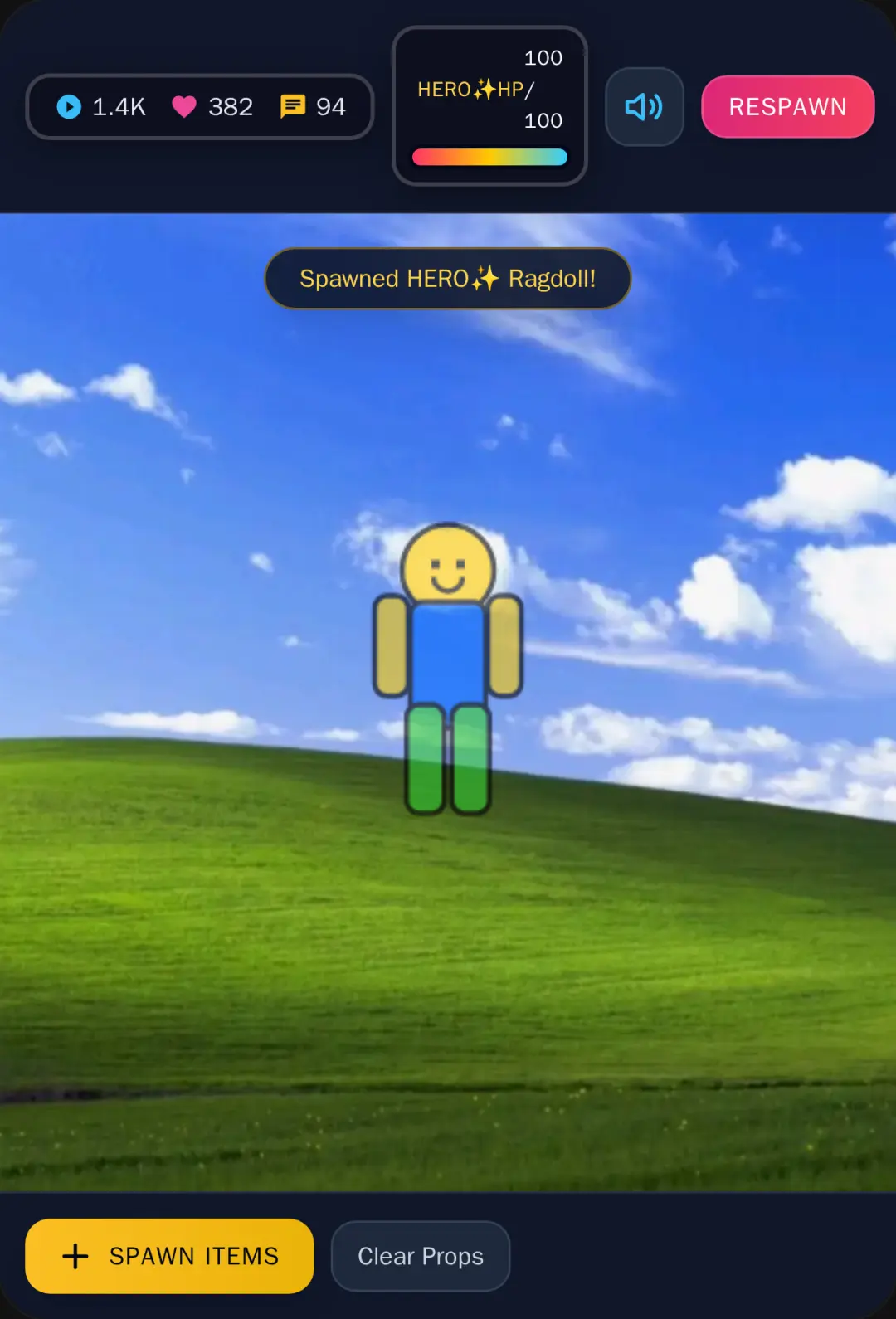 Noob ragdoll simulator cover
