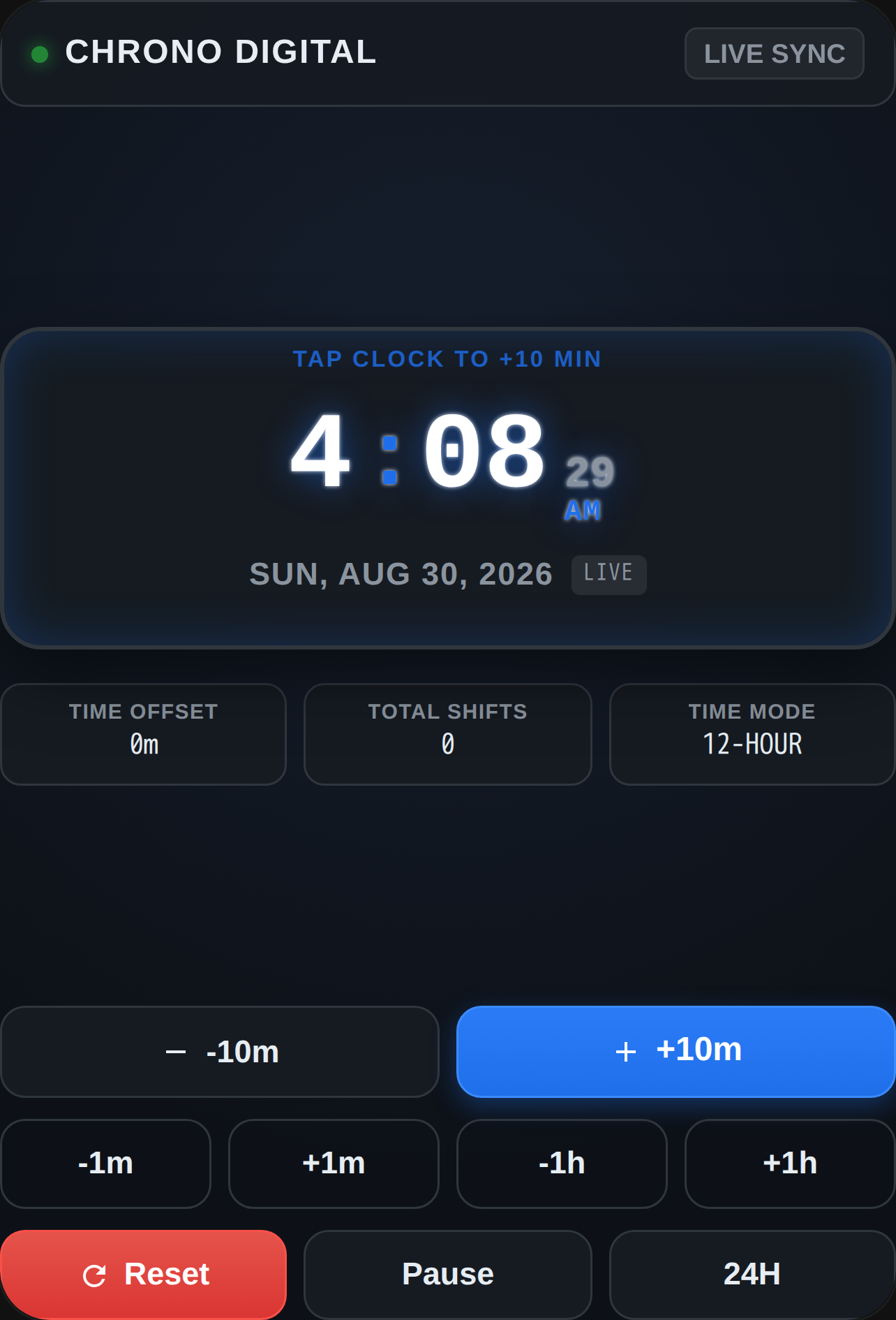 Chrono Digital Clock cover