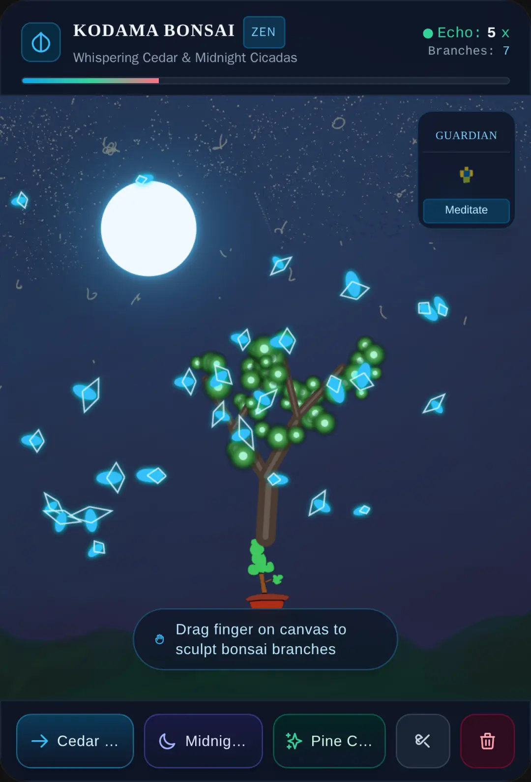 Digital Bonsai: Whispering Cedar Garden cover