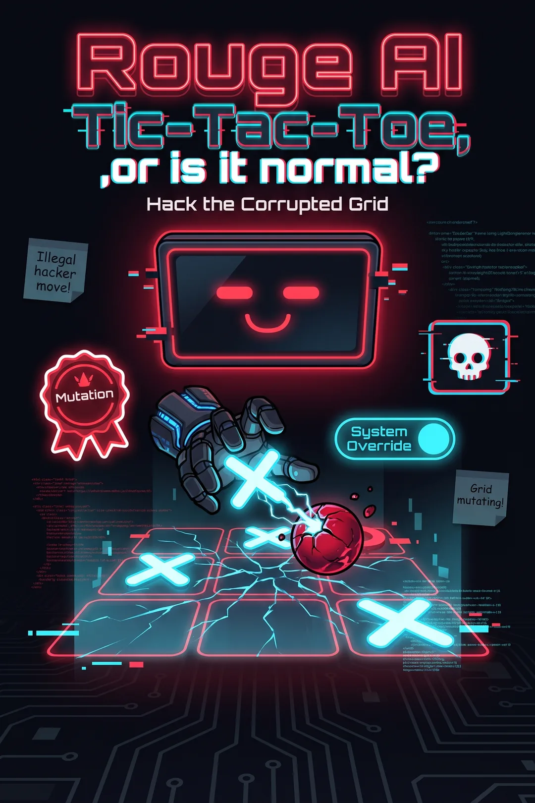 Rouge AI Tic-Tac-Toe,or is it normal?