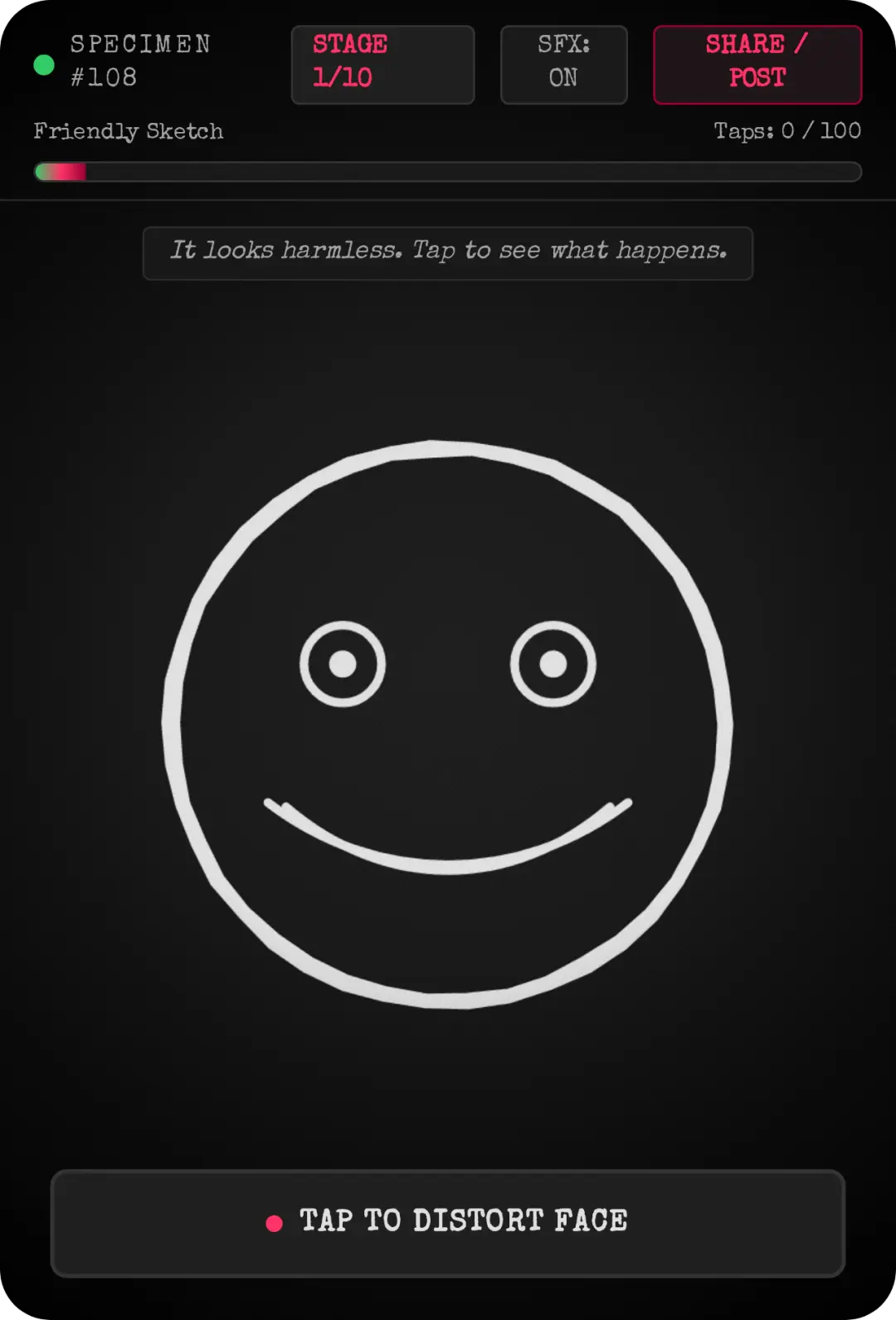 Creepy Smiley Face cover