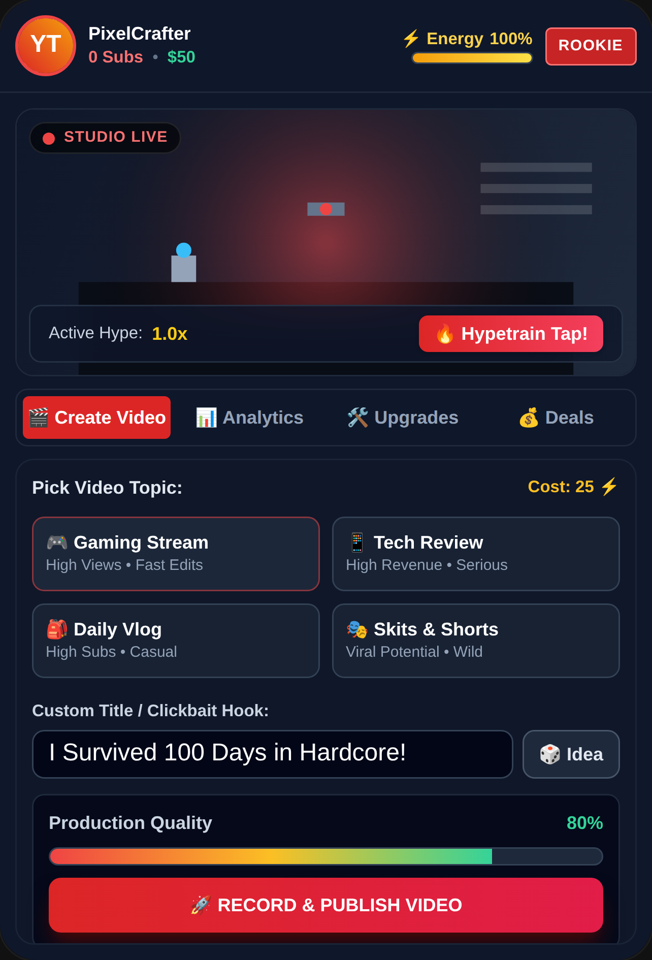Be a YouTuber - Creator Tycoon cover