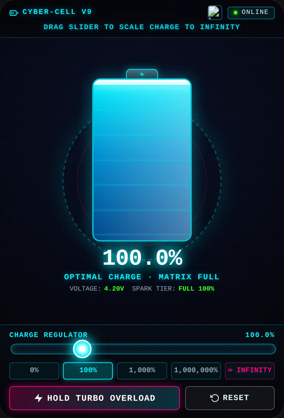Infinity Battery cover