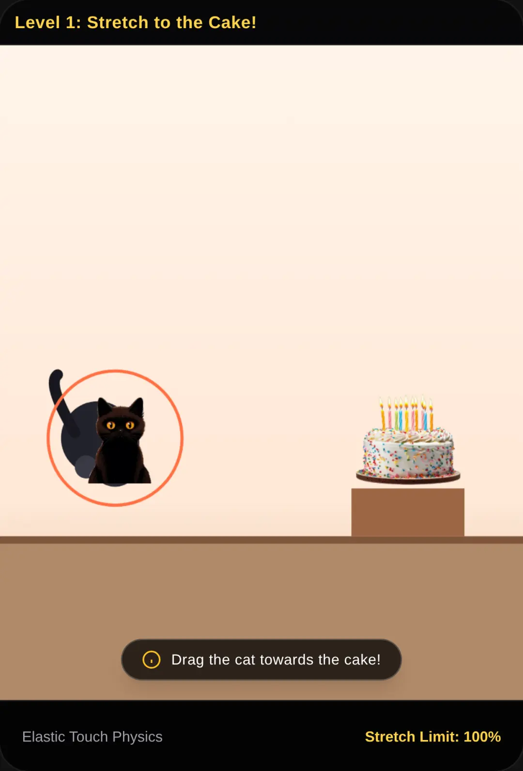 Stretchy Cat! Get the cake! cover