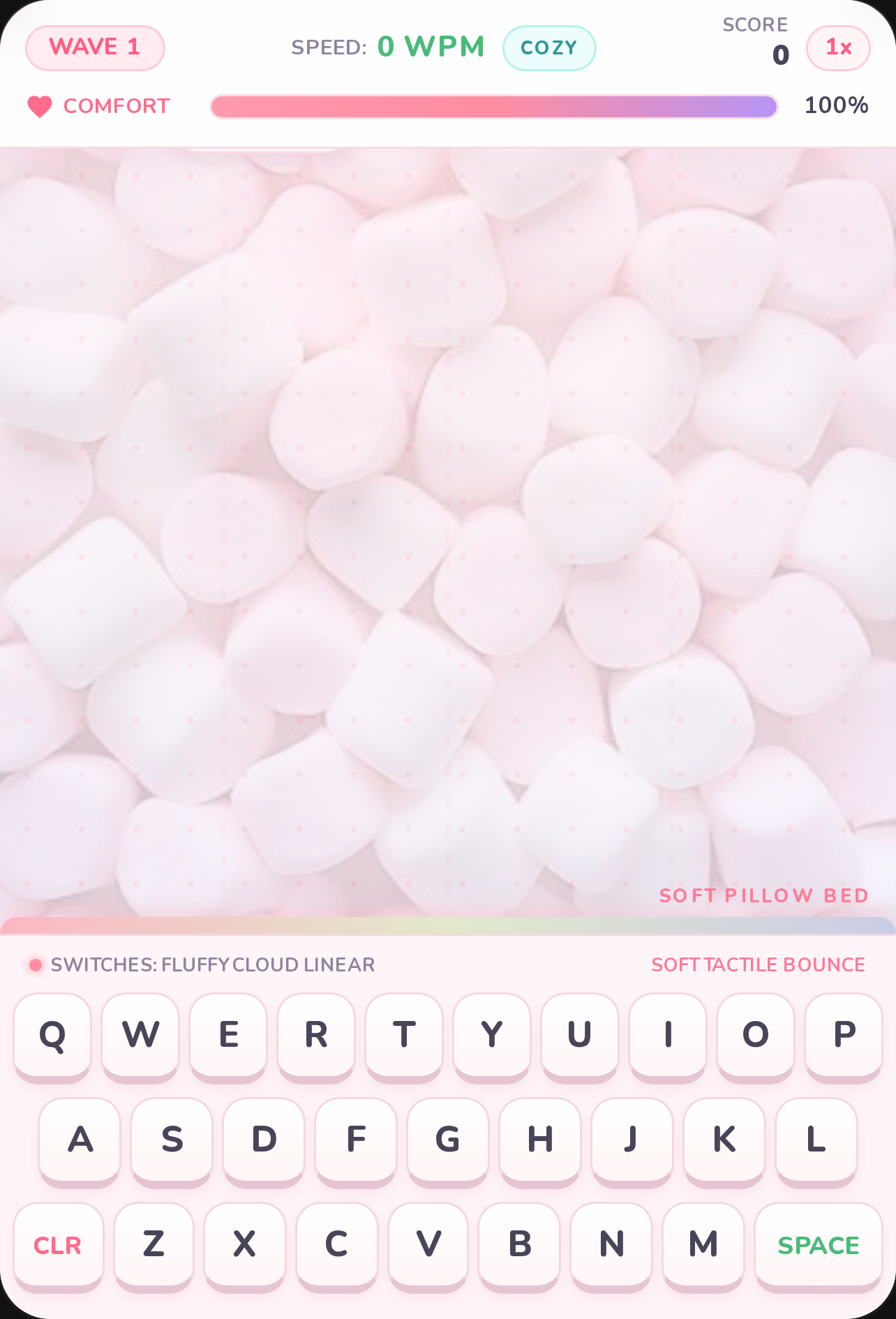 Soft Keyboard - Fluffy Word Garden cover