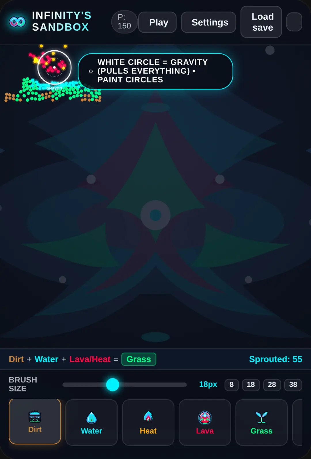 INFINITY'S PARTICLE SANDBOX cover
