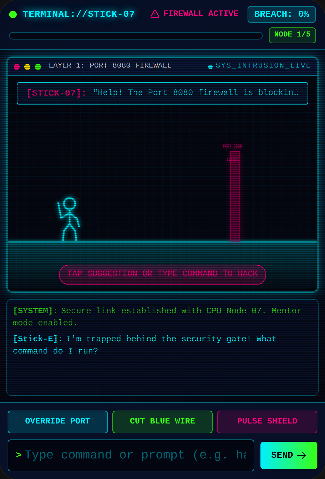 CYBER STICKMAN: ESCAPE PROTOCOL cover