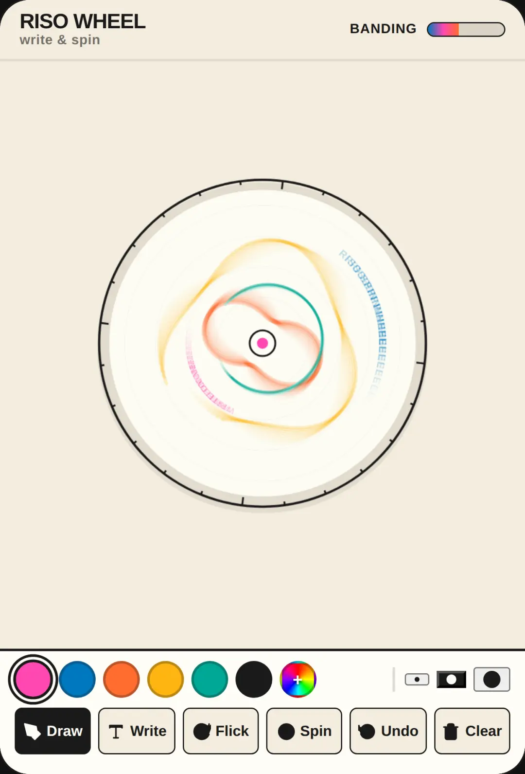 Riso Spin Wheel cover