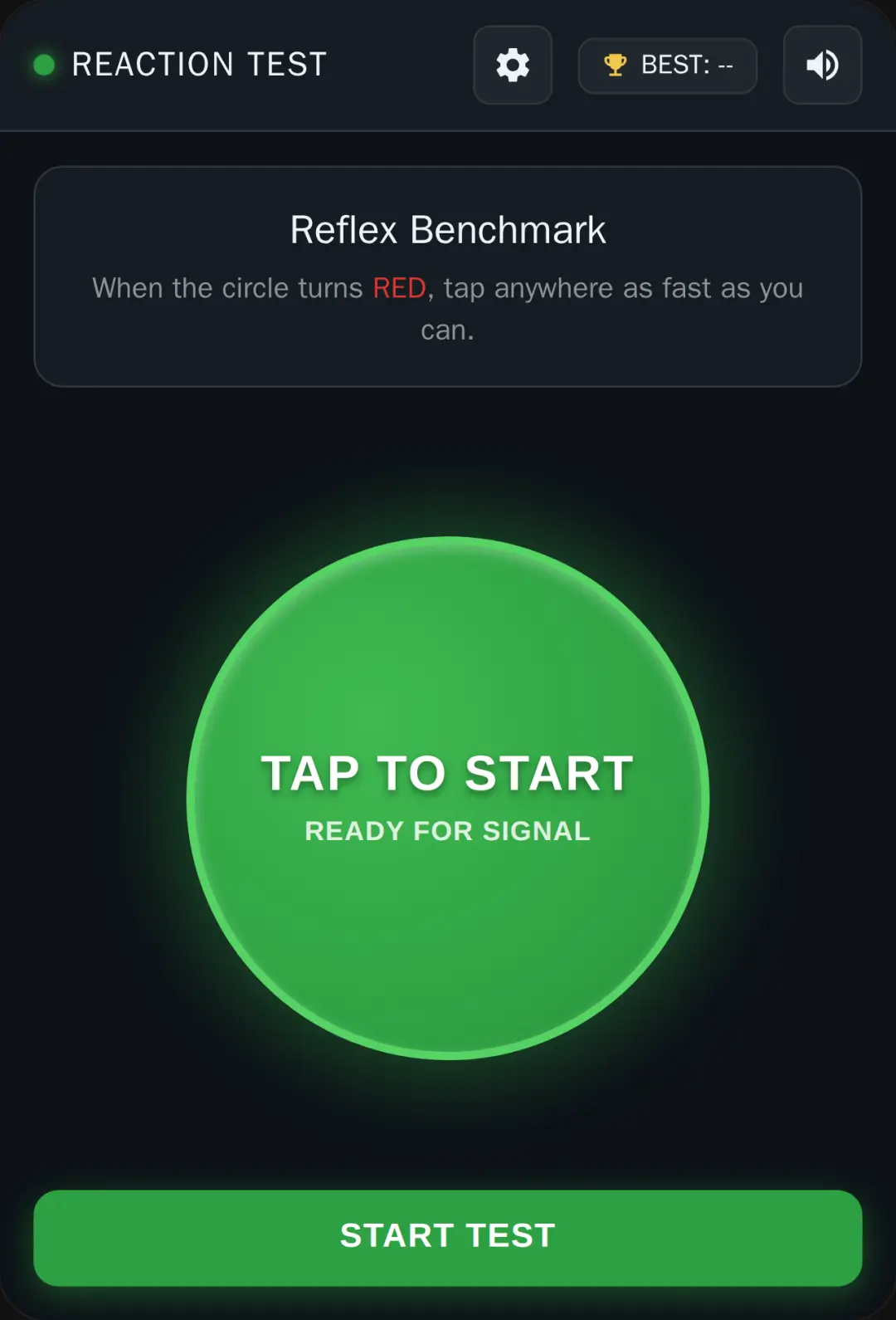 Reaction Time Test cover