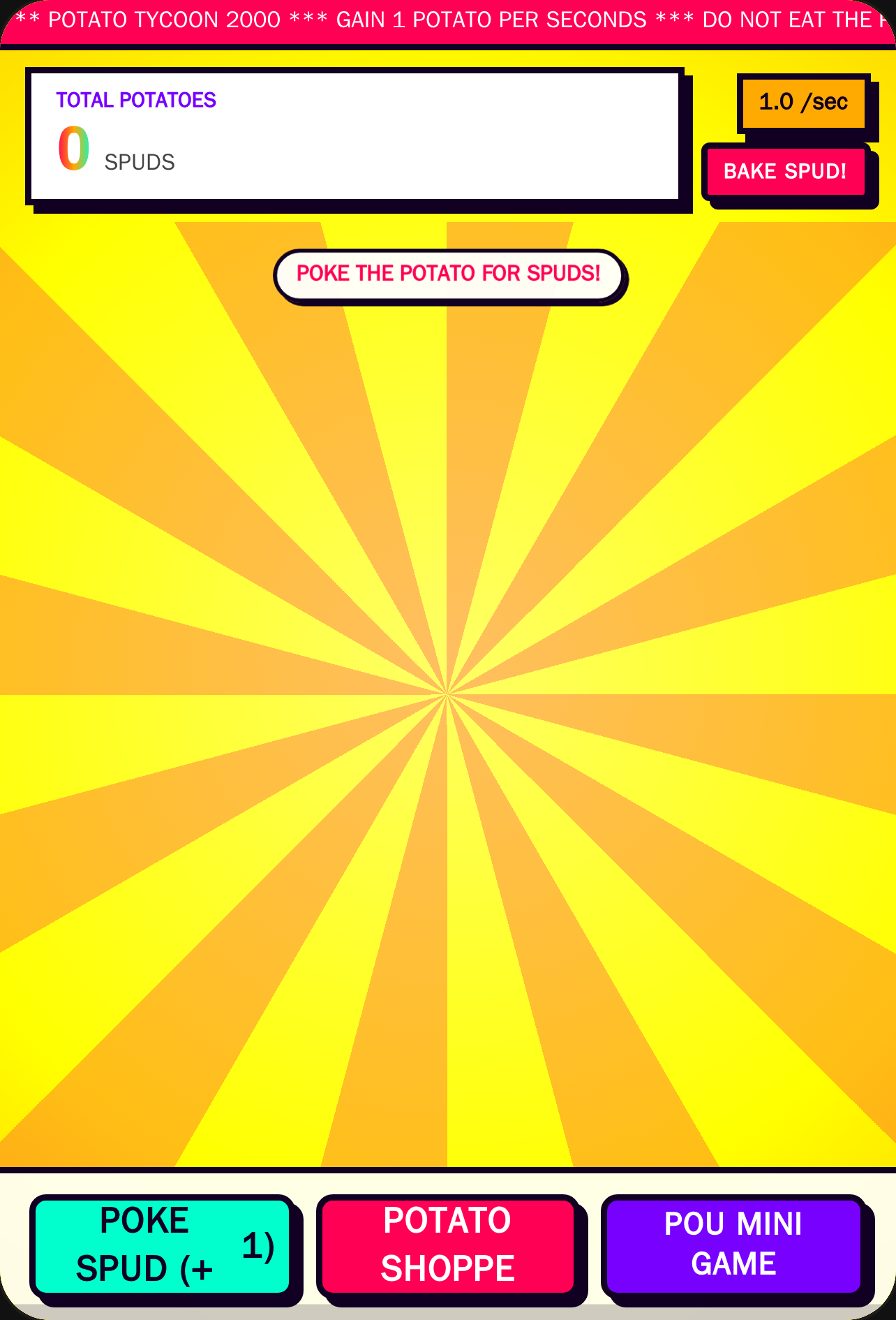 THE ULTIMATE CRAPPY POTATO TYCOON 2000 cover
