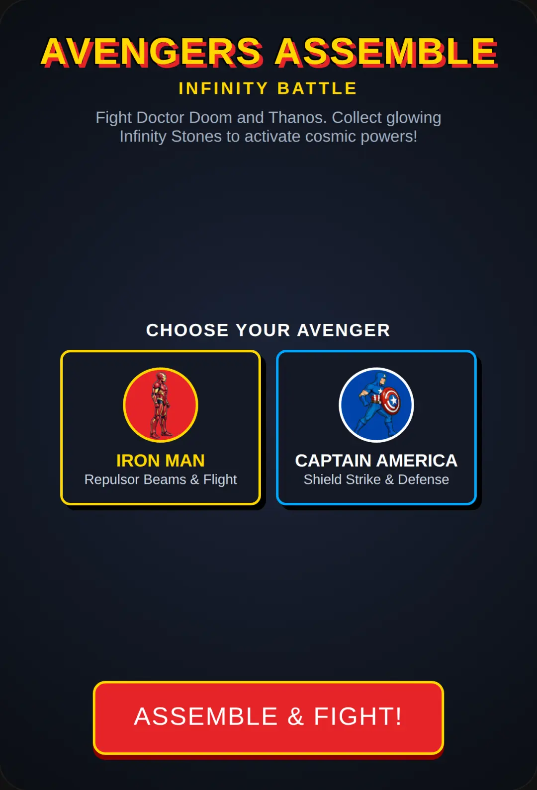 Avengers Assemble: Infinity Battle cover