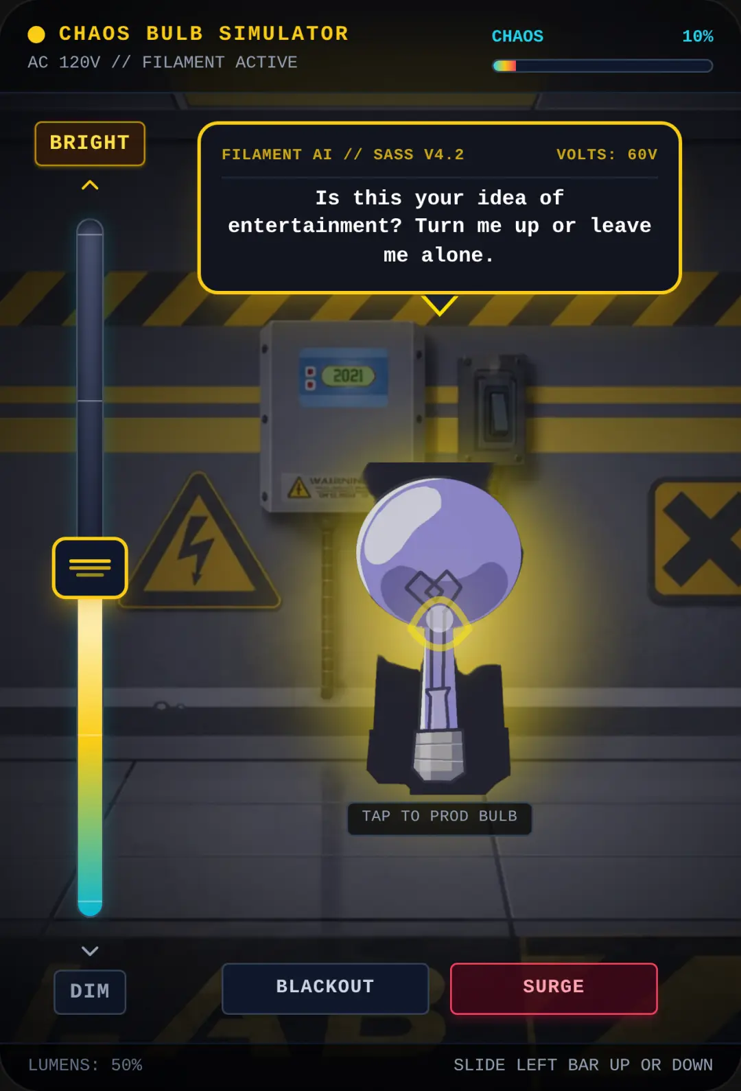 Chaotic Light Bulb Simulator cover