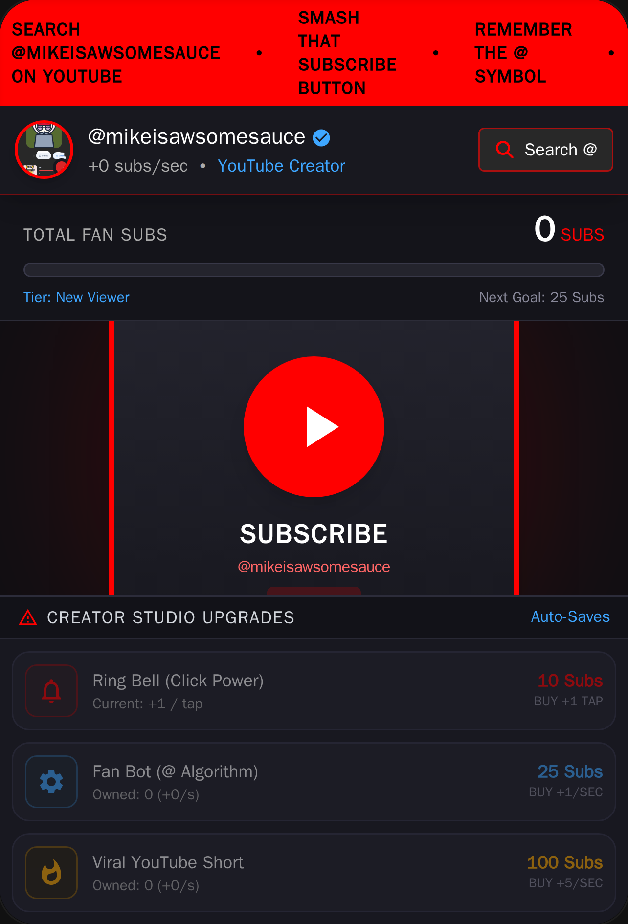 Subscribe to @mikeisawsomesauce cover