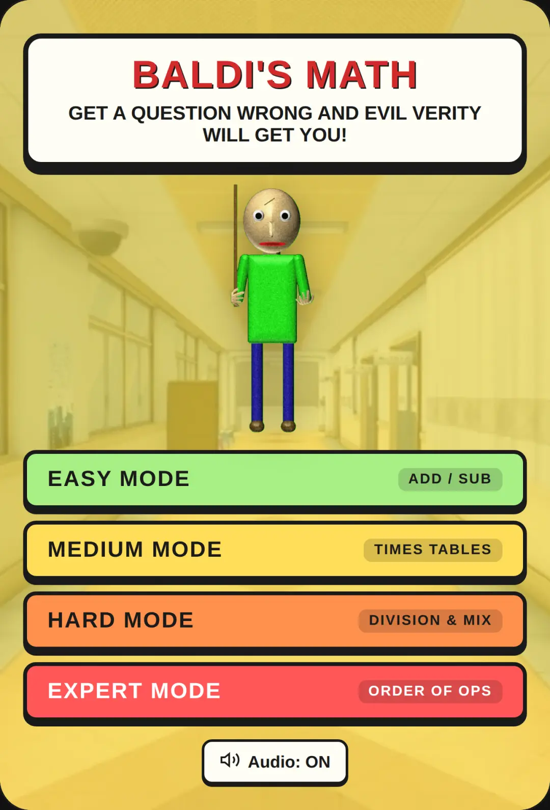 BALDI'S MATH cover