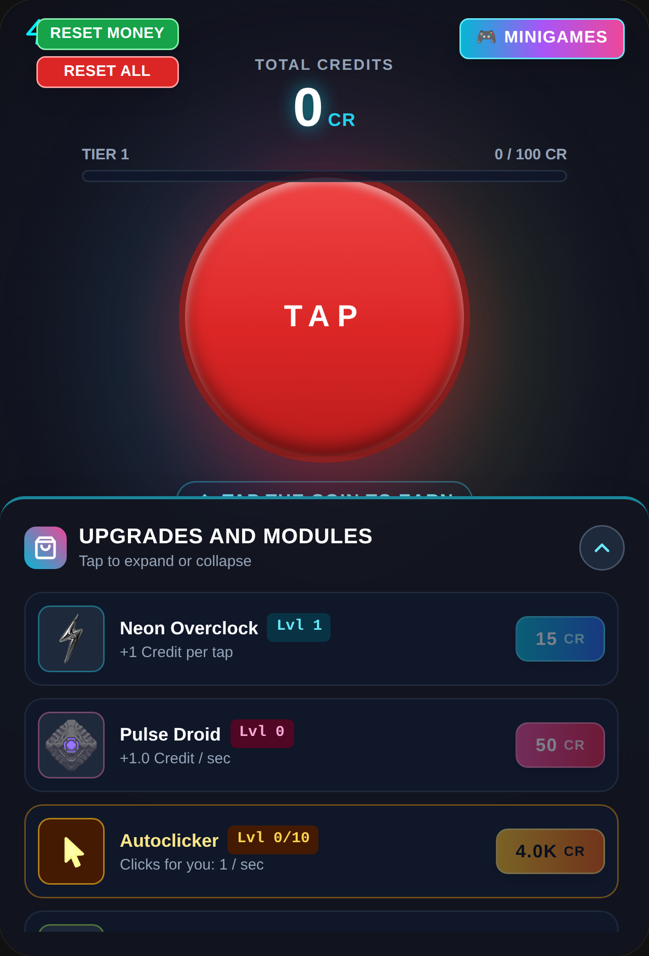 Galaxy clicker Minigame update!!! cover