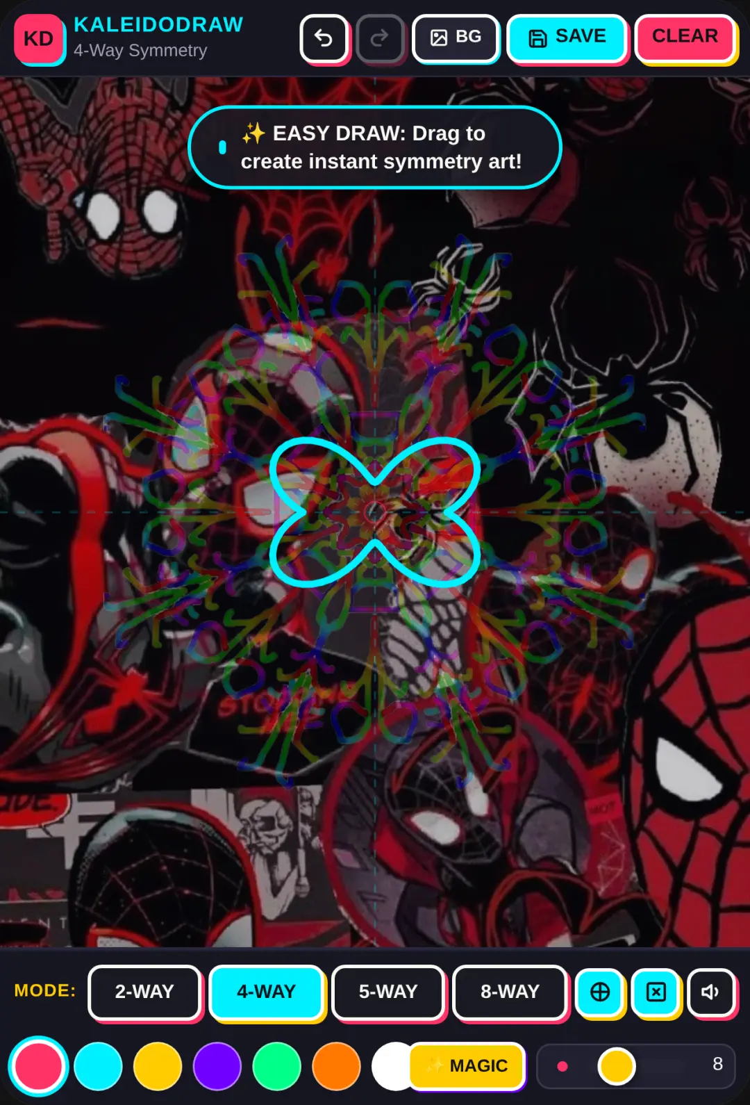 KaleidoDraw - Symmetrical Drawing Game cover