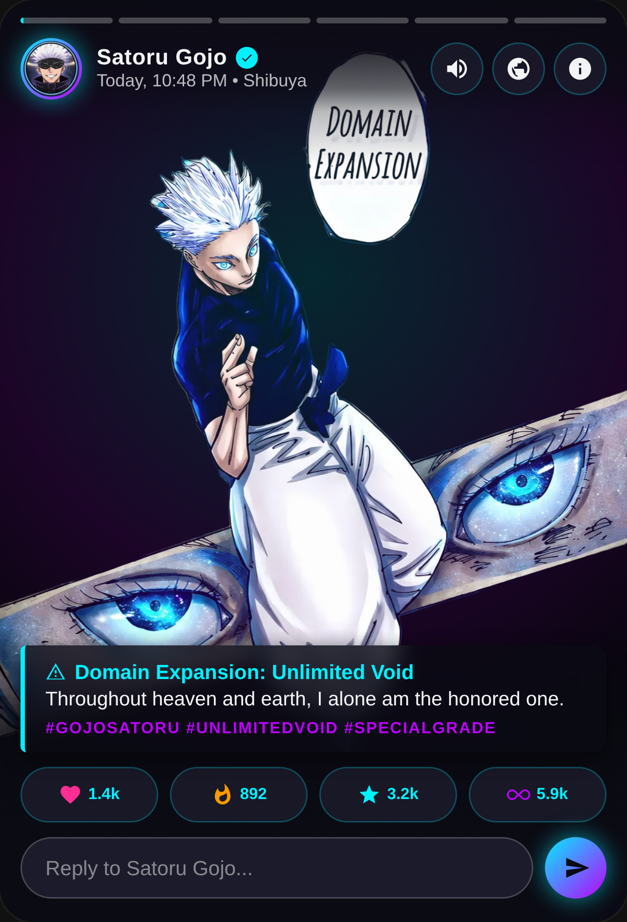 Satoru gojo edit cover