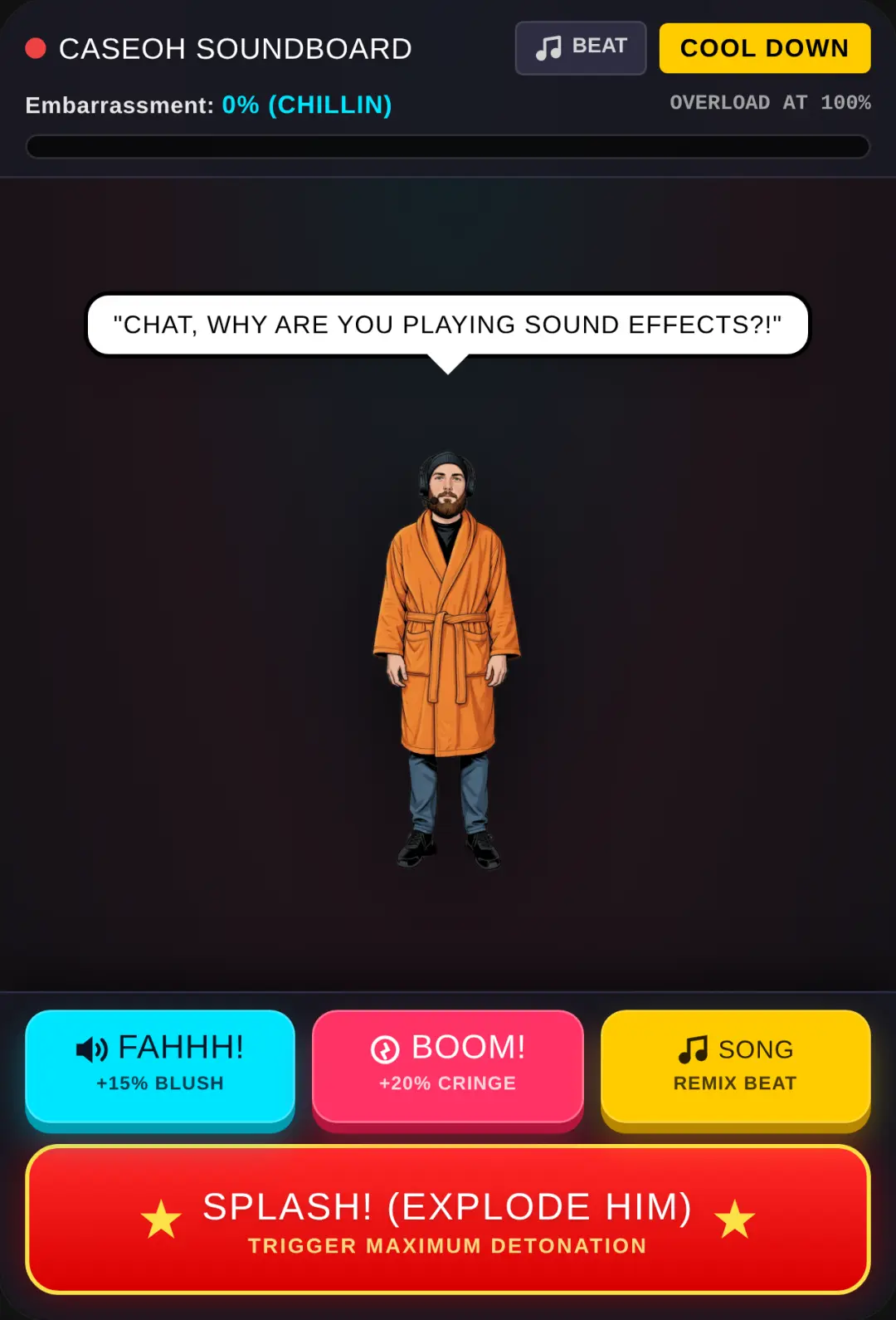 CaseOh Embarrassment Soundboard cover