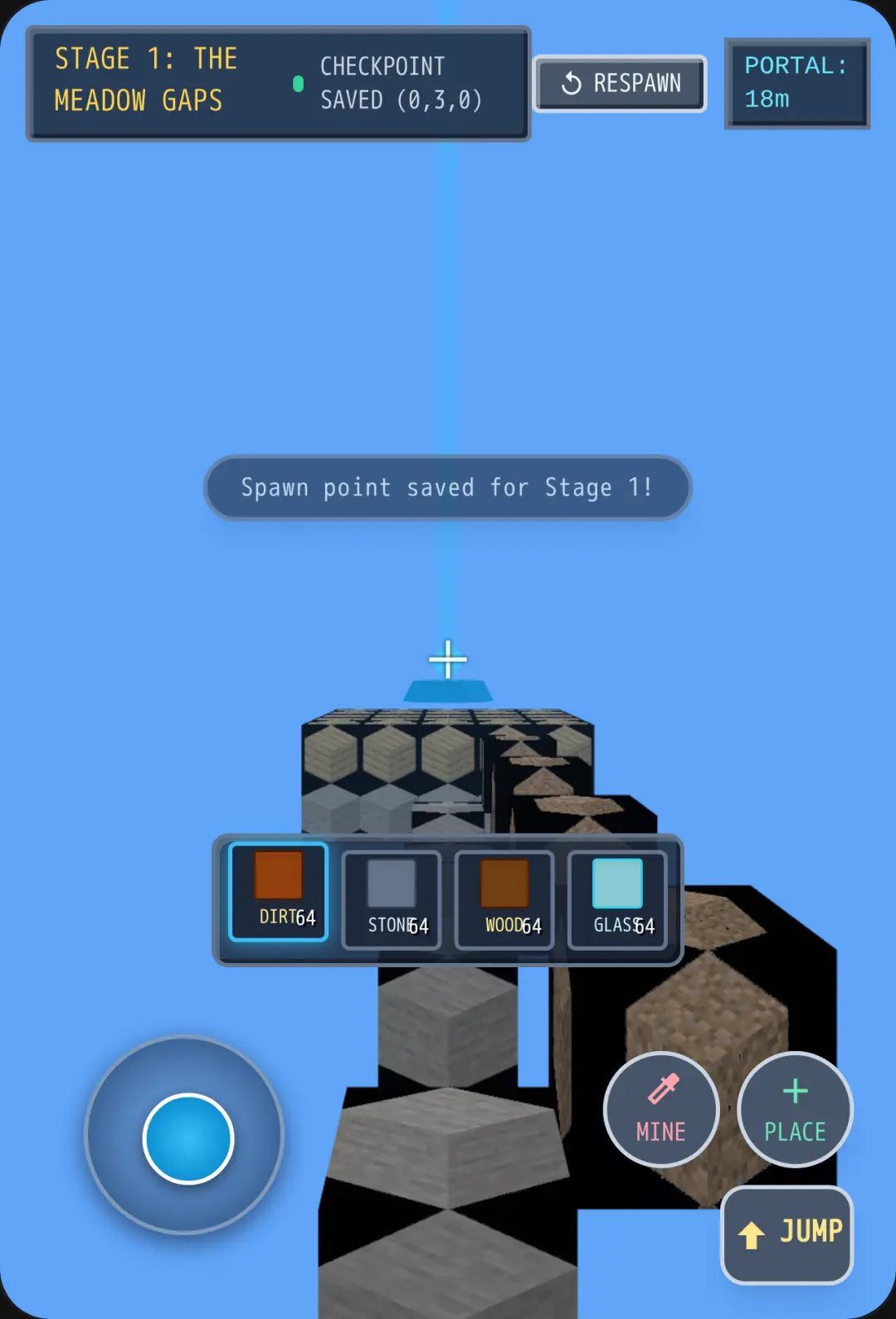 Voxel World: Stage Spawns...does it suits for Parkour?? cover