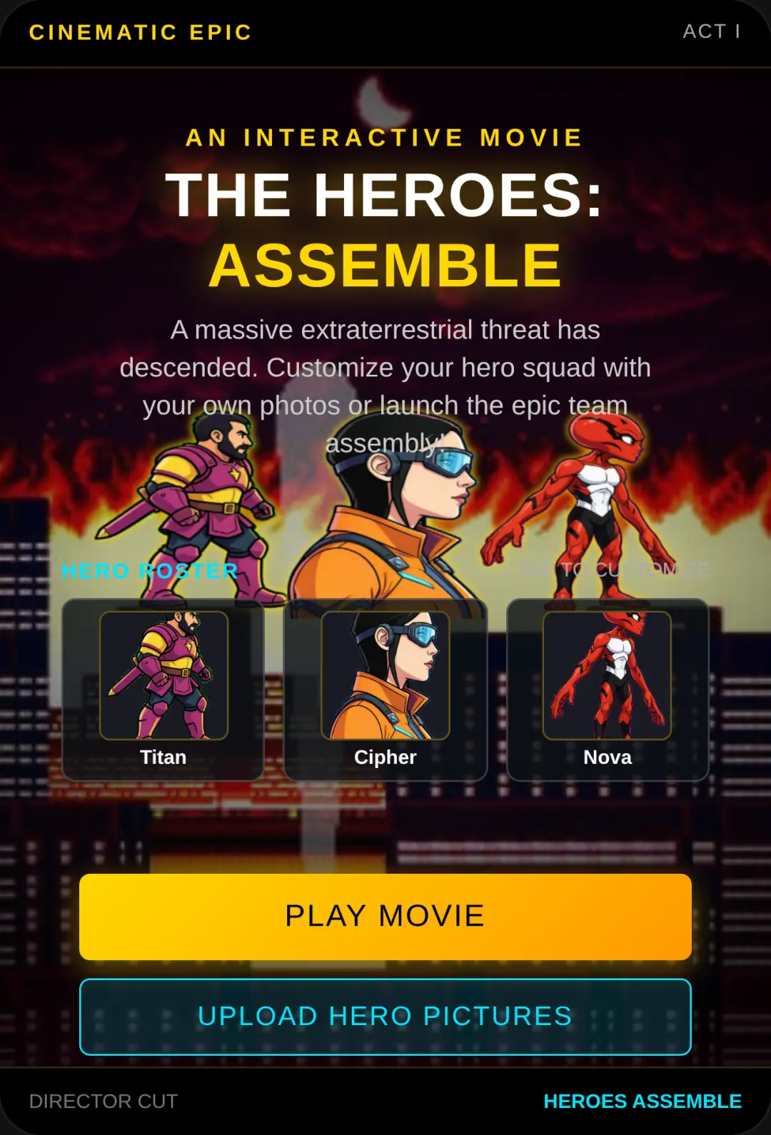 THE HEROES: ASSEMBLE cover