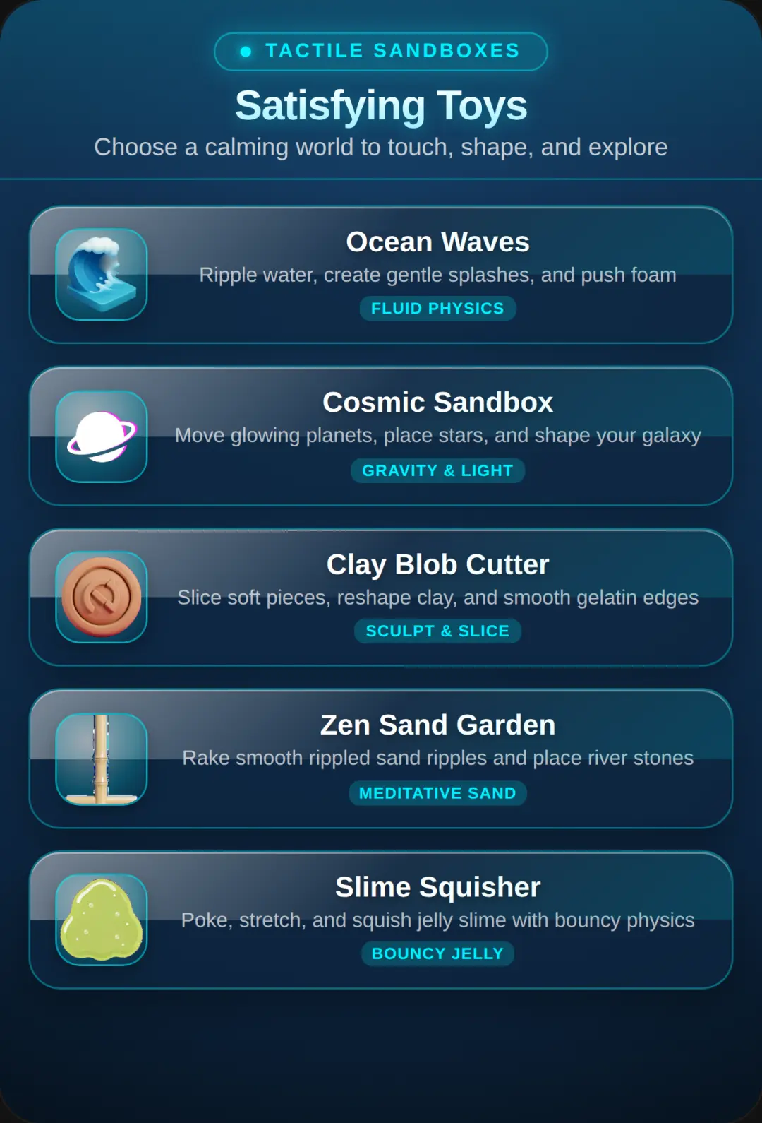Satisfying Sandbox: 5 Calming Toys cover
