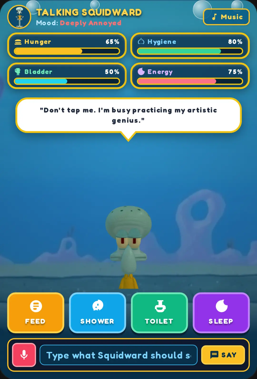 Talking Squidward 3D cover