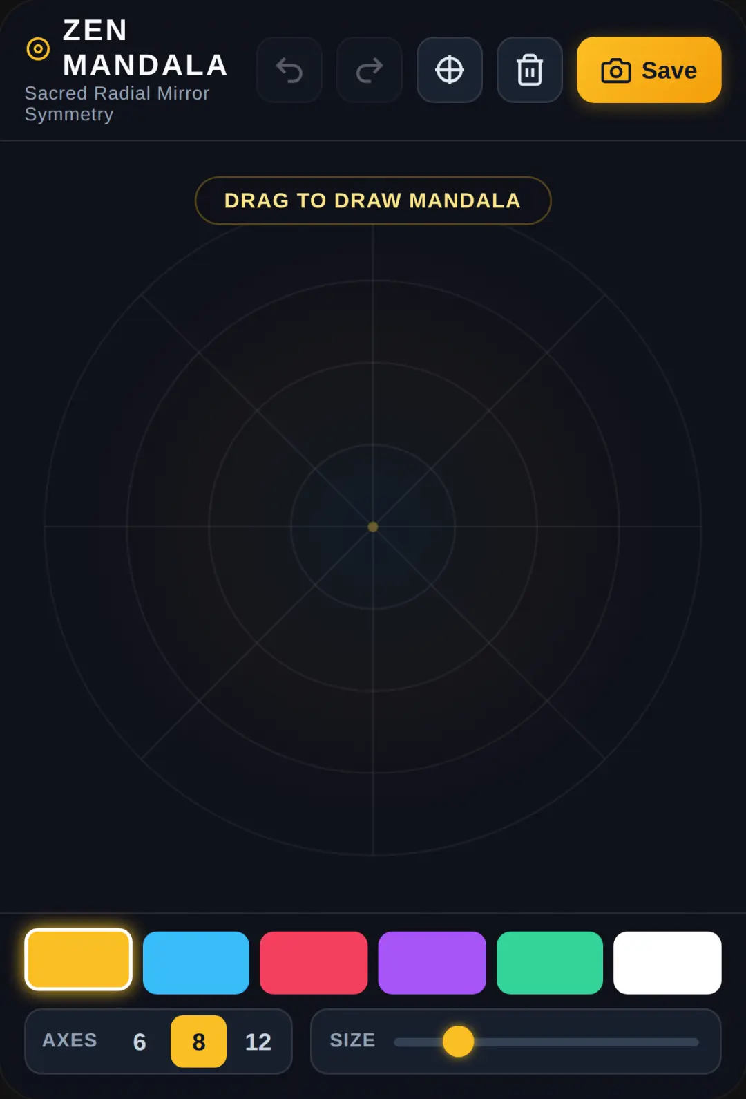 Zen Mandala Drawing cover