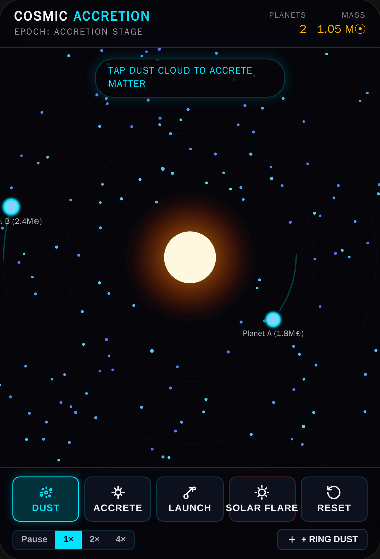 Cosmic Accretion — Planet Simulator cover