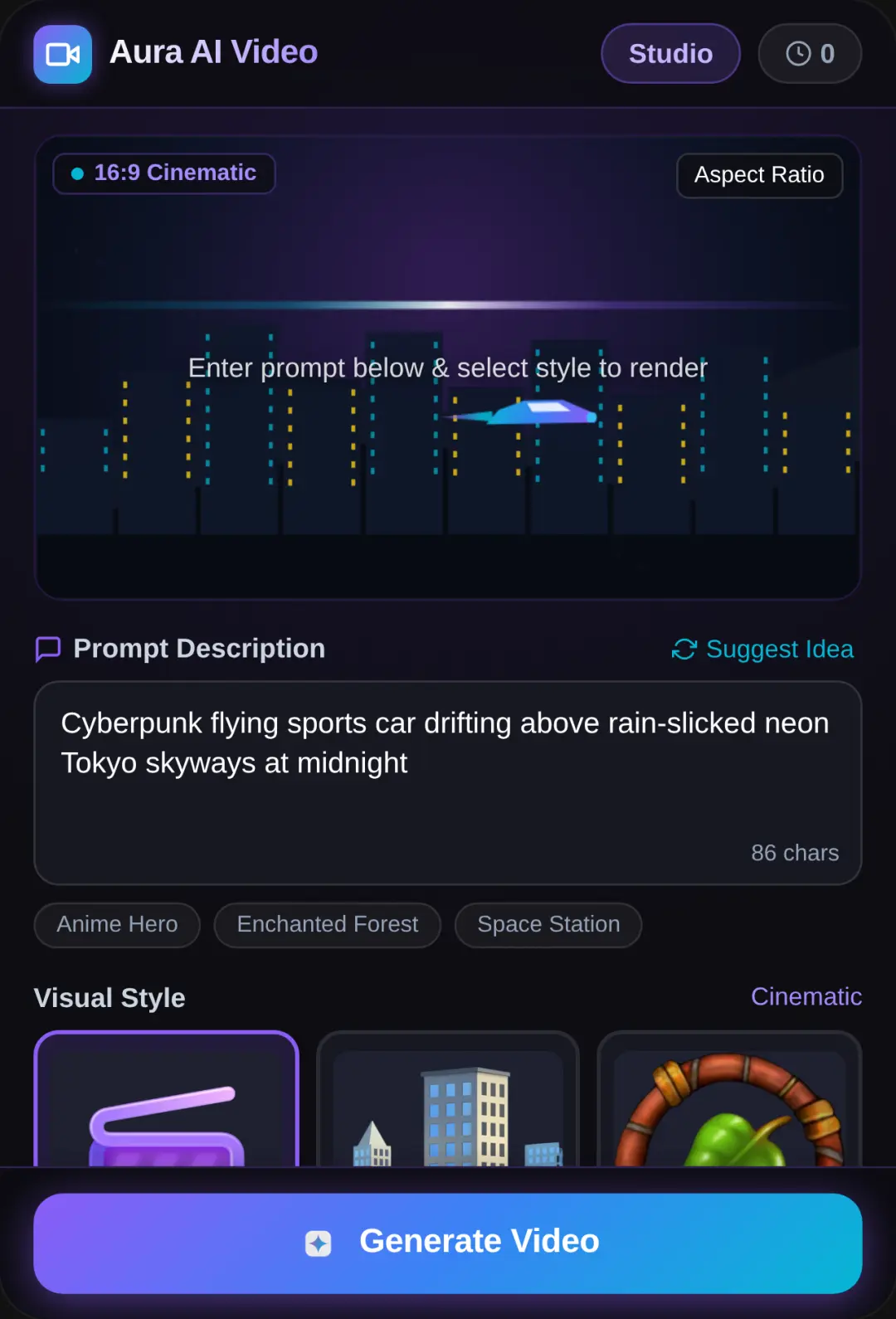 Aura AI - Video Studio cover