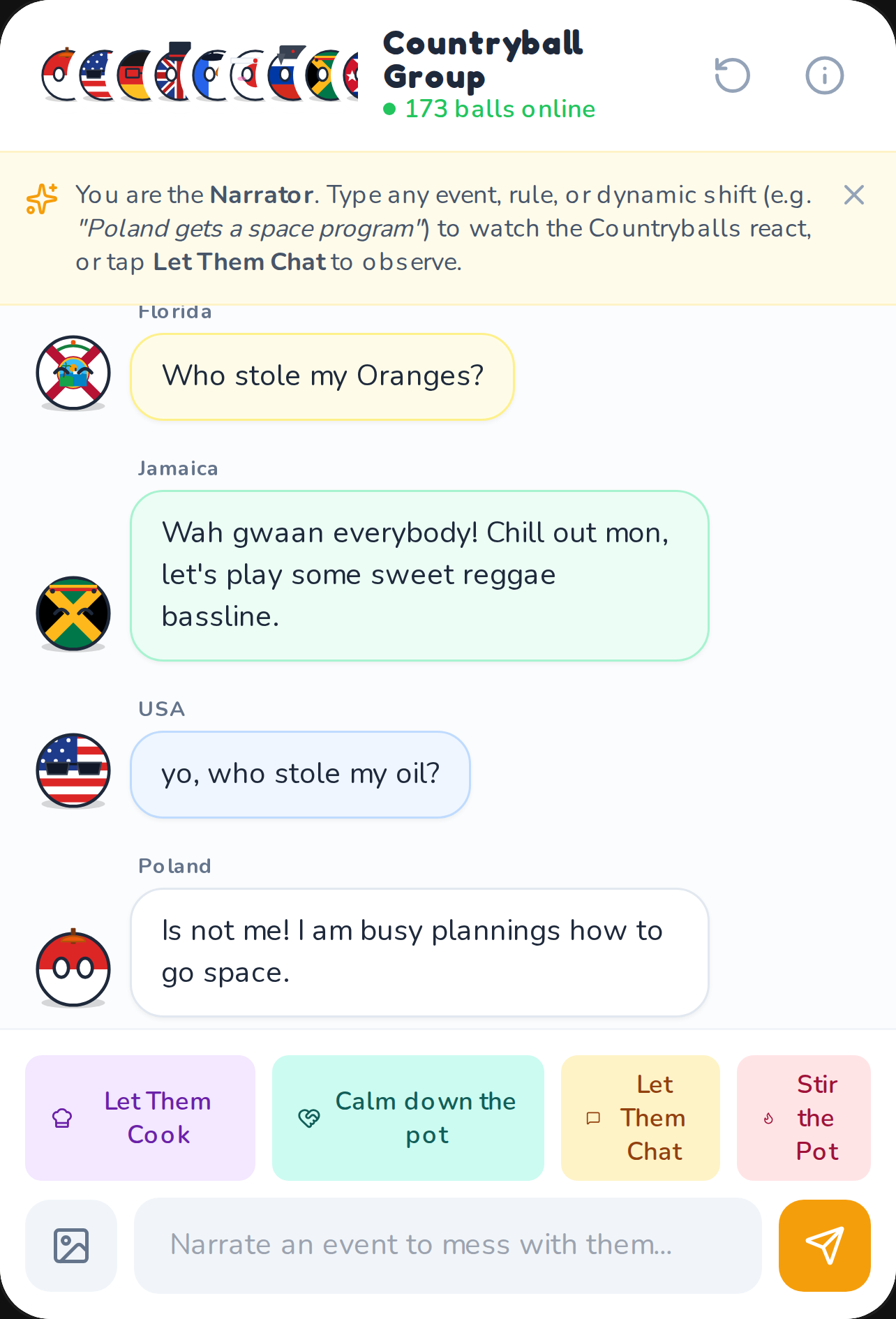 Countryball Narrator Chat PLUS cover