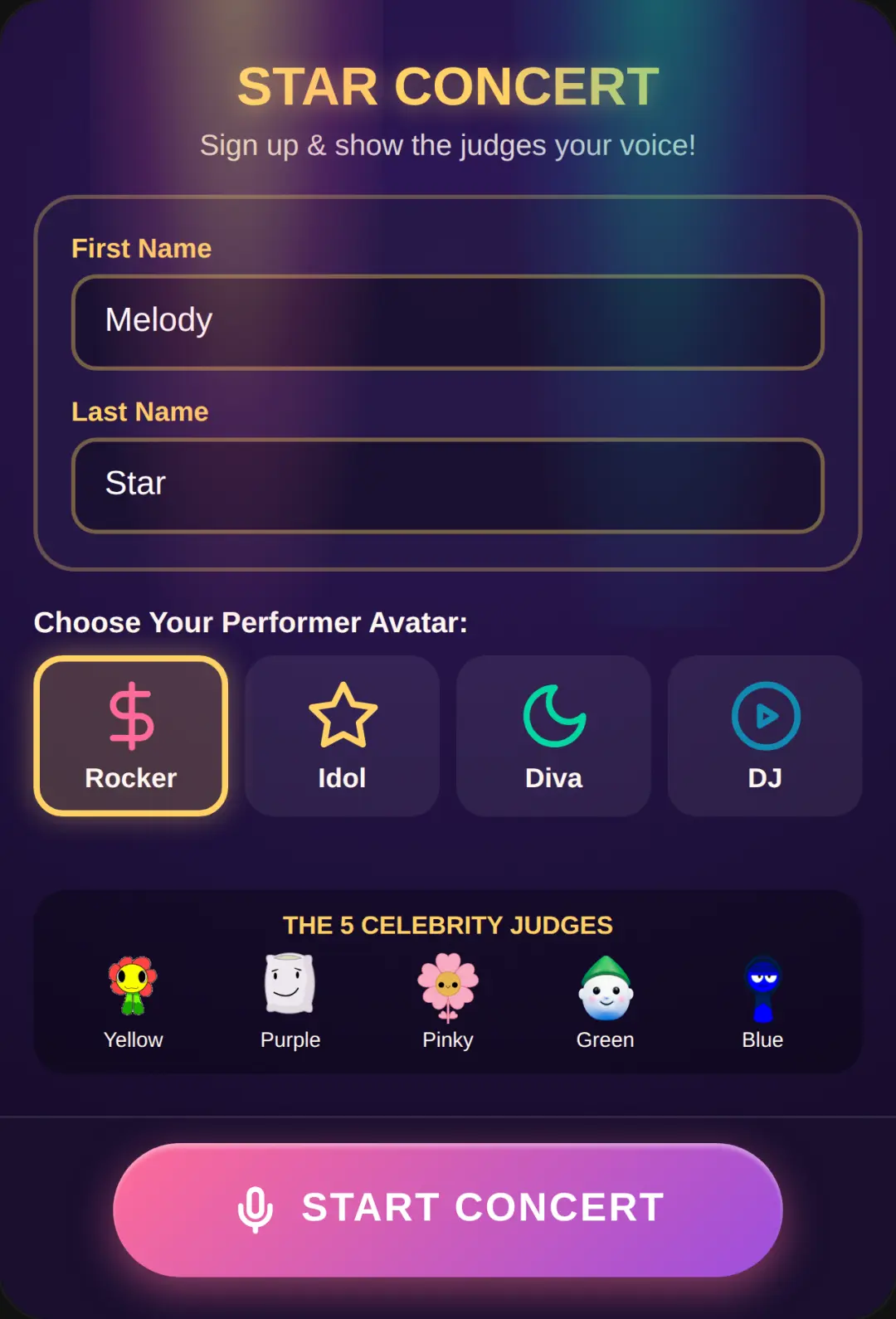 Star Voice Concert cover