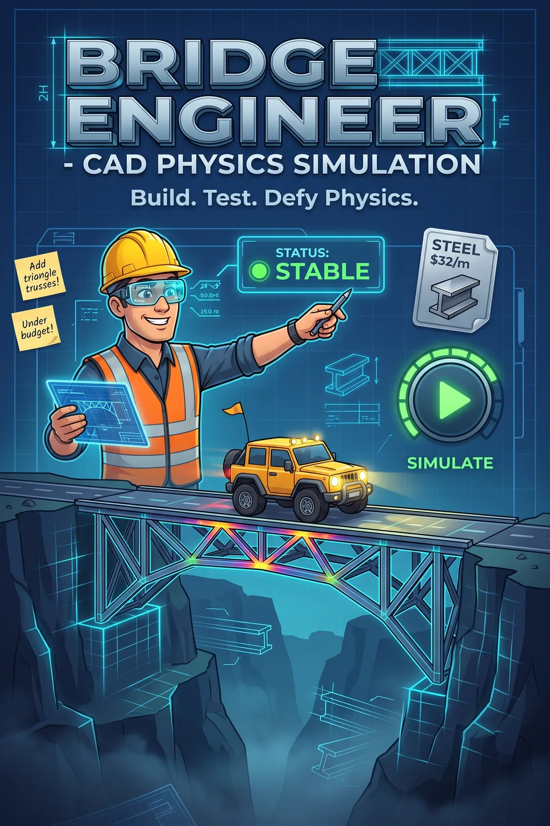 Bridge Engineer - CAD Physics Simulation